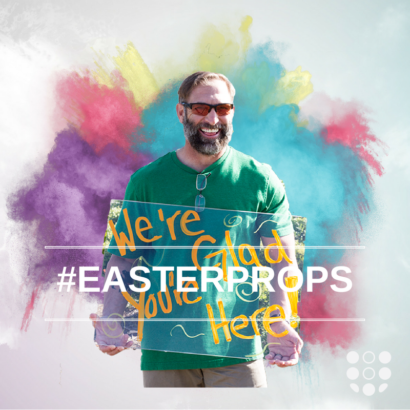 _ChurchWithU's tweet photo. Aaron was the first face you saw today! Thanks so much for making everyone feel welcome! You did an awesome job! #EasterProps https://t.co/nFbHkD8DbM