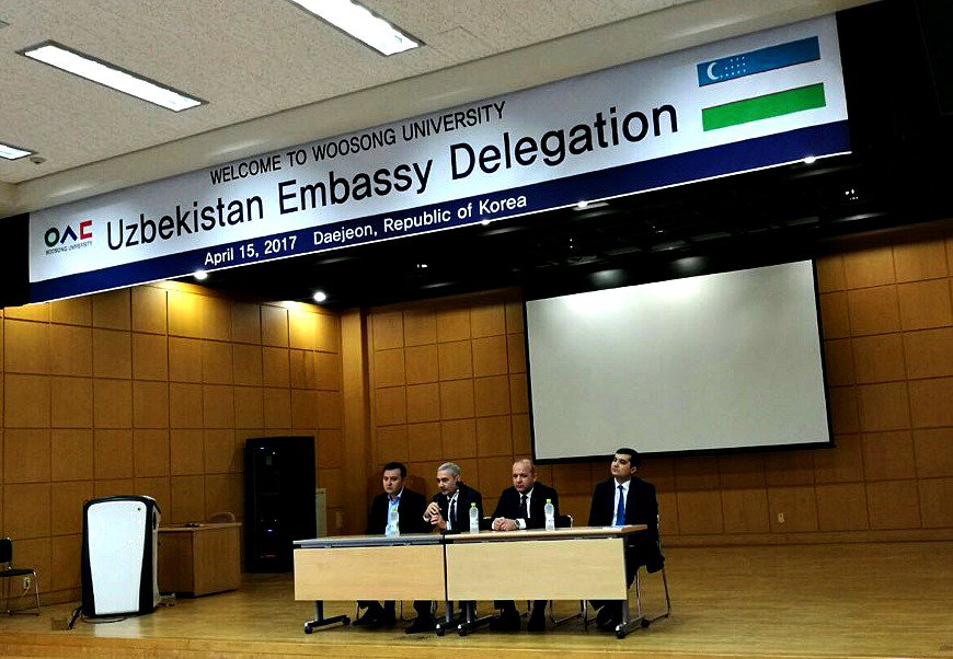 #uzbekistan Embassy officials visited @SolBridge and met with students from Uzbekistan to discuss their current issues. #studyinginkorea