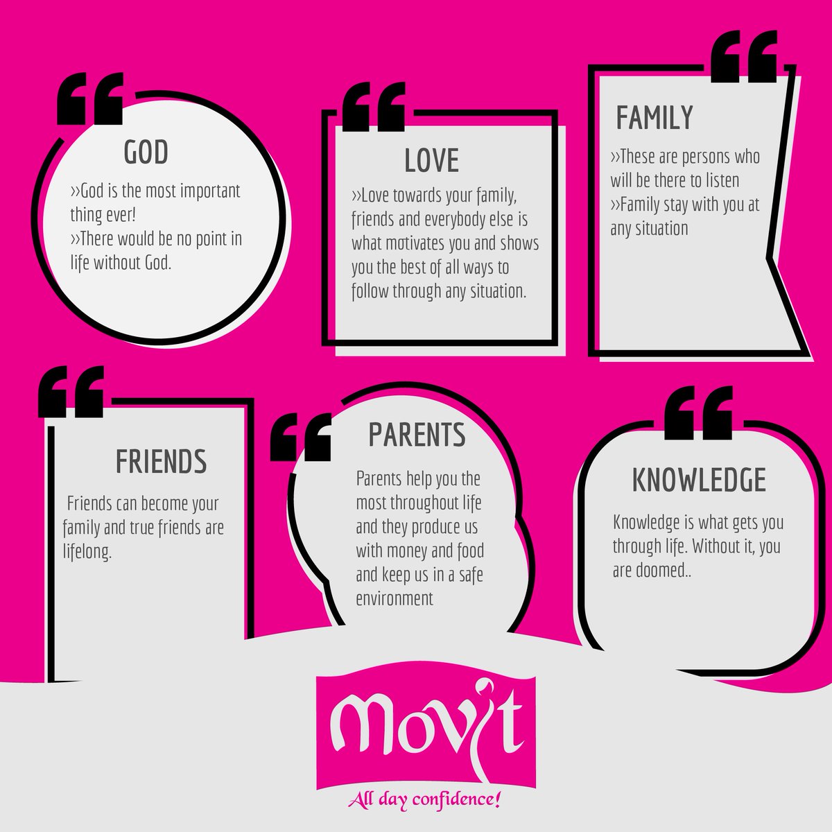 Movit Pa Twitter Six Most Important Things In Life 1 God 2 Love 3 Family 4 Friends 5 Parents 6 Knowledge Have A Great New Week T Co Llkwtysdvi Twitter