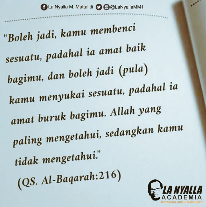 LaNyallaMM1's tweet photo. Kutipan Ayat Alquran Ini Bisa Menjadi Pedoman bagi kita terutama untuk sahabat yang muslim. https://t.co/VcsCu6QUg7