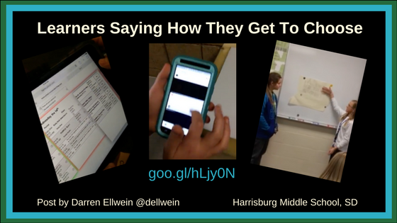 bbray27's tweet photo. Helping Learners Say How They Get to Choose post by @dellwein, principal, Harrisburg MS, SD -#voice #choice #edcamp https://t.co/9XDJhKVD4d https://t.co/AxhHSd4E0U