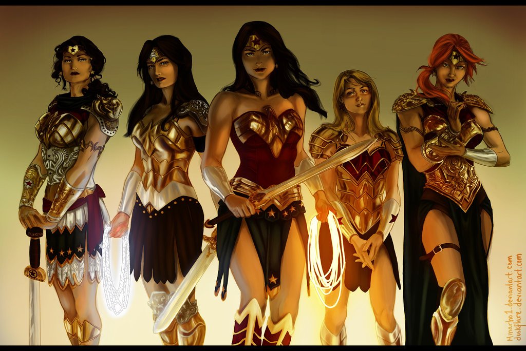 bestofwonderfam's tweet image. Wonder Women by minarho1 & duskflare on deviantart