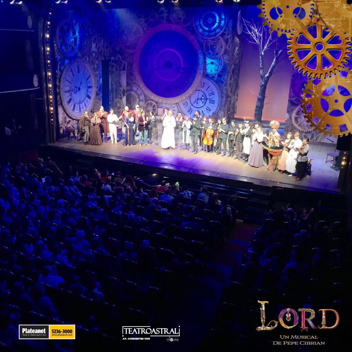 Hay equipo!!! Emocionante despedida! Gracias a todos! #LordElMusical 🎩🎶