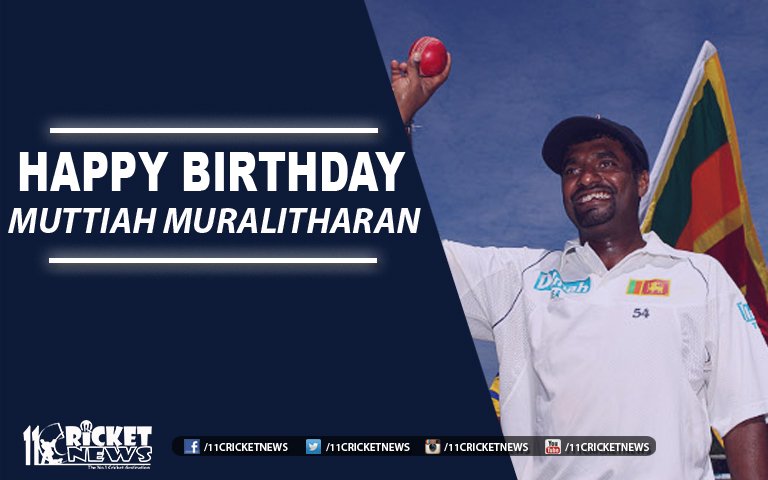 Happy Birthday \"Muttiah Muralitharan\" He turns 45 today 