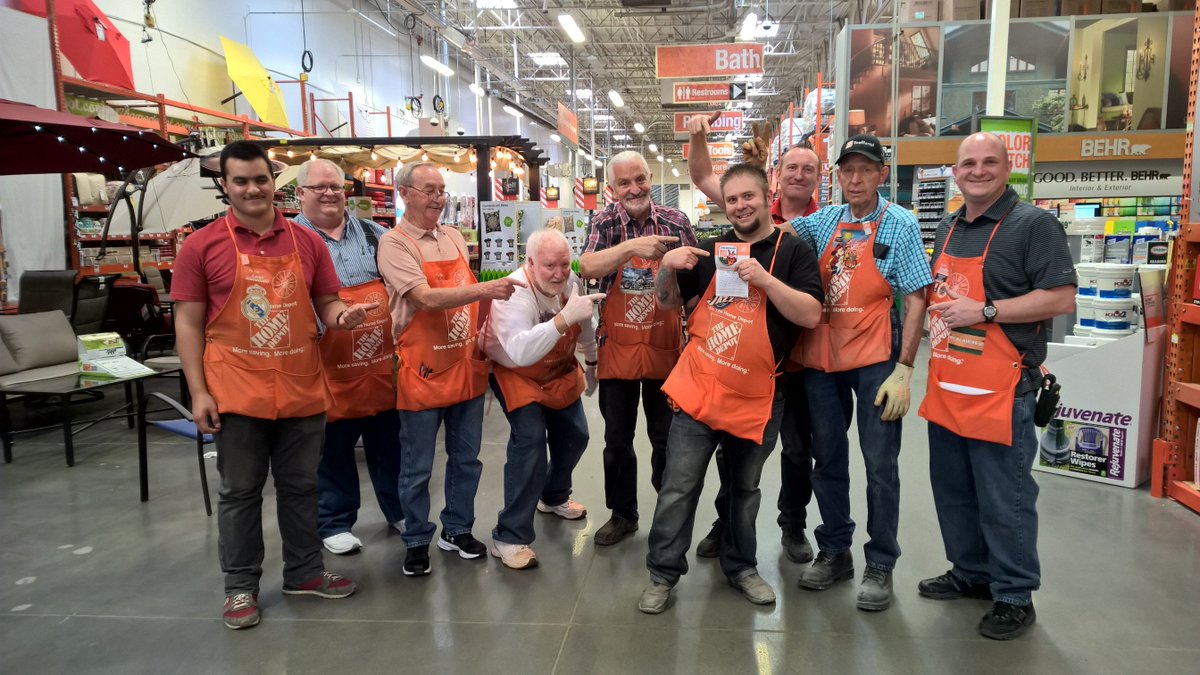 New lumber associate Kelly helping unloading trucks on busy Saturday and having positive can do attitude everyday