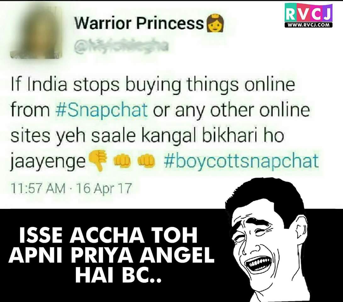 learner_aj's tweet photo. #boycotsnapchat
Really apni angel proya hi achi h....😉😂😂😂 https://t.co/ritbJIF32S