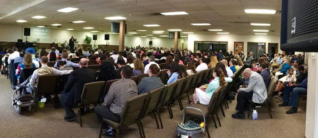 Cornerstone_tab's tweet photo. We had 450 people in attendance today @Cornerstone_tab.  We also had 1 baptized in the name of Jesus! #EasterSunday #InItToWinIt https://t.co/gU7tqllADX