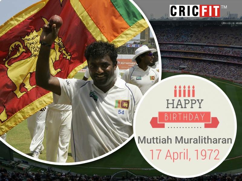 Cricfit Wishes Muttiah Muralitharan a Very Happy Birthday! 