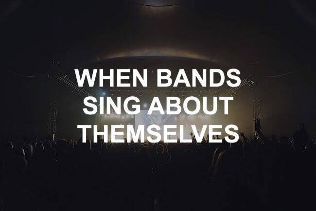 allpunkedup's tweet photo. When bands sing about themselves — #Bandception! https://t.co/4nutfTH3bw https://t.co/n1ubftbeZd