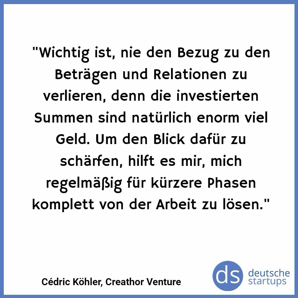 Disruptive42's tweet image. DStartups: Cédric Köhler von Creathor Venture #vcinterview #vc lnk.al/4aLD