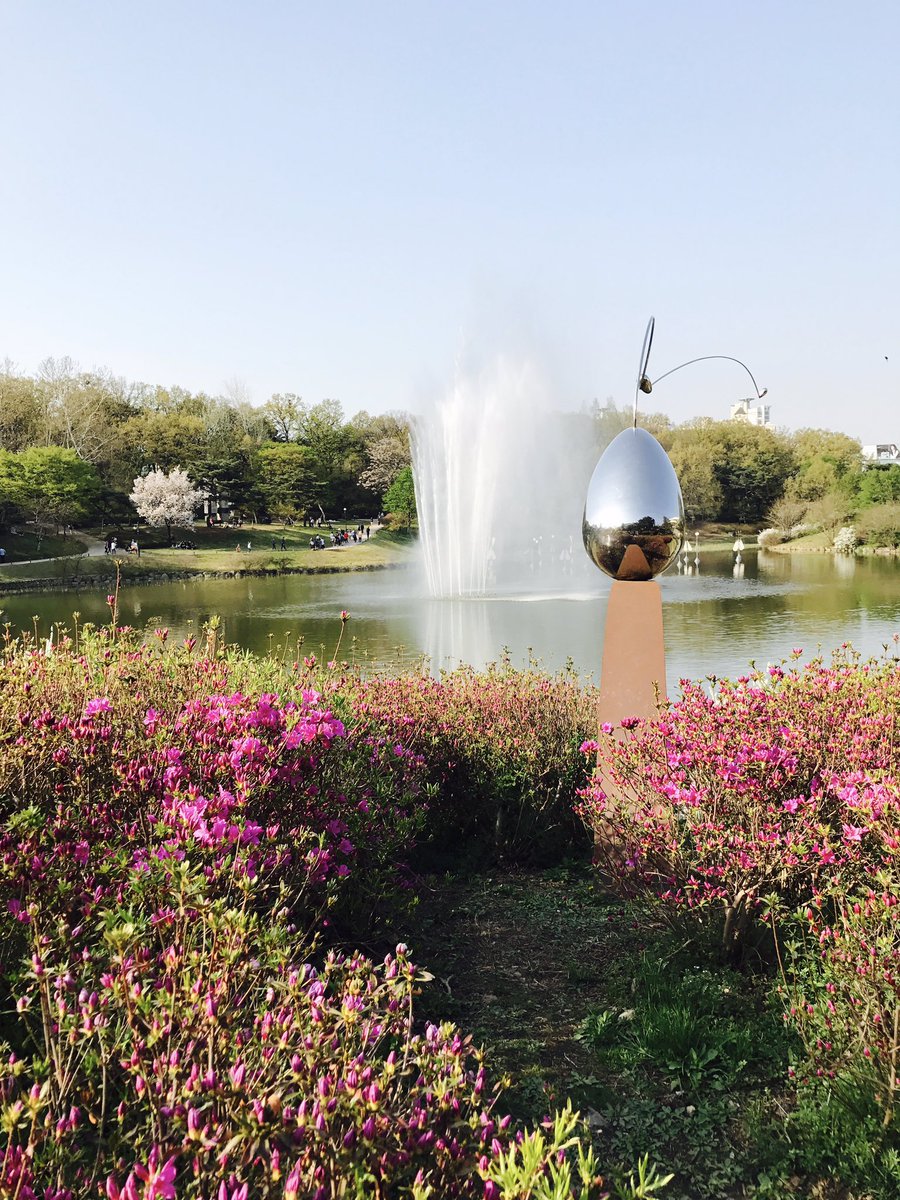 The view's not bad here. #olympicPark #Seoul #korea