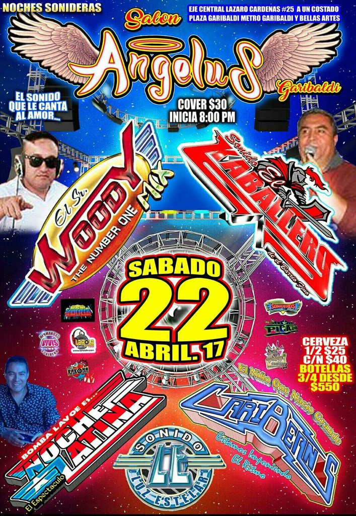 AngelusNightBar's tweet photo. #SabadoFiesta con #LosMejores #Sonideros y #MusicaEnVivo #NochesSonideras #NoFaltes. https://t.co/Pug3pdrHwE