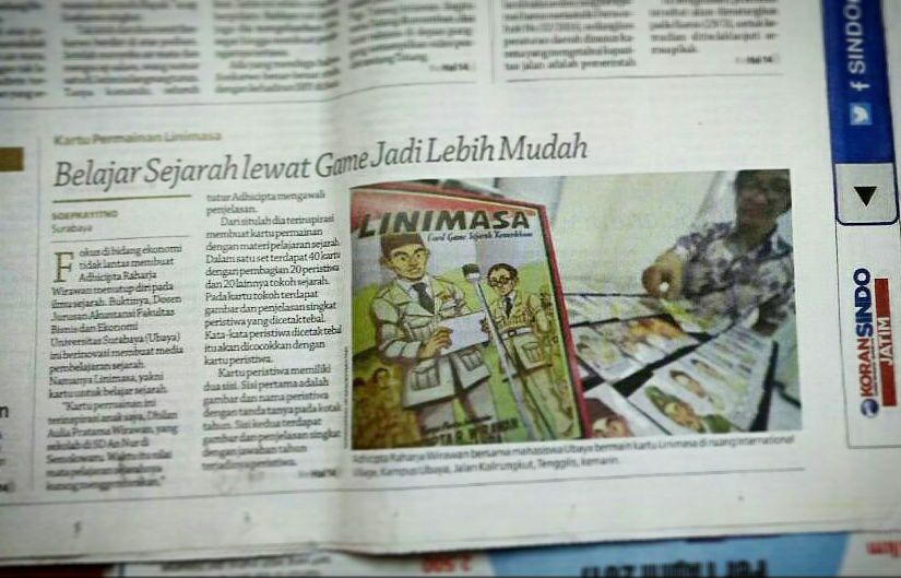 Belajar Sejarah lewat Game jadi Lebih Mudah  <a href="/MNCkoranSINDO/">Koran Sindo</a> <a href="/Adhicipta/">Adhicipta Playground</a> #linimasa #cardgame #sejarah