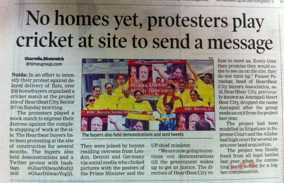 KumarTsc's tweet photo. #GharDilwaoYogiJi #GharDilwaoModiJi @107heartbeatcty Noida buyers urge ur help to get our home @myogiadityanath v r a family&amp;need ur help https://t.co/ZBH2CjkaBZ
