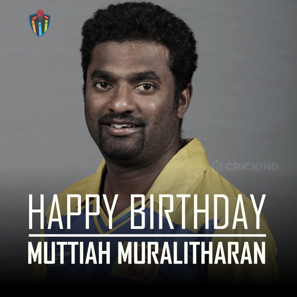 Happy Birthday Muttiah Muralitharan. The former Sri Lankan cricketer turns 45 today. 