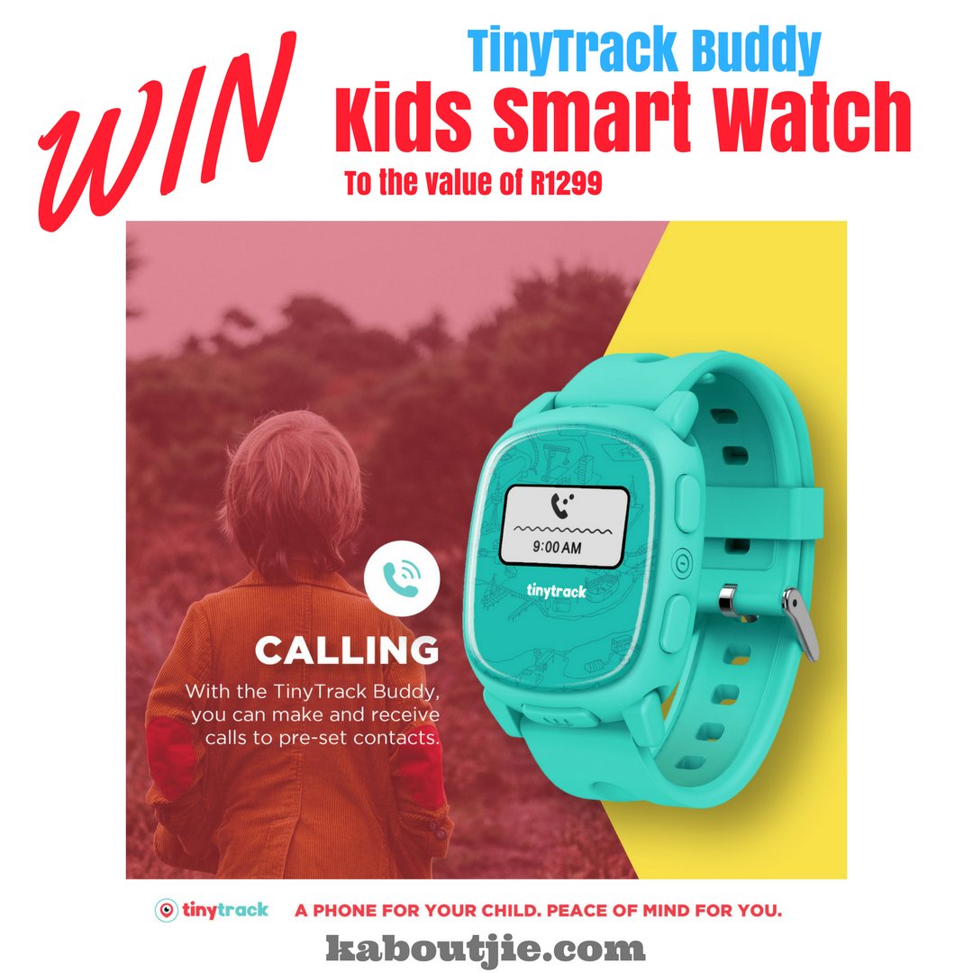 Kaboutjie's tweet image. WIN a @TinyTrackSA Buddy Smart Watch! @QuantifiSA #KidsSmartWatch #TrackYourKid #WIN #Giveaway Enter here: kaboutjie.com/reviews/kids-s…