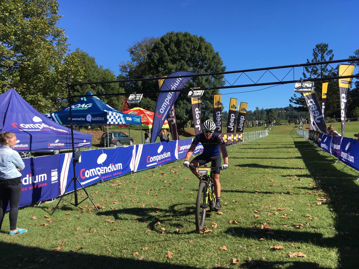 Hill2HillMTB's tweet image. Winner! Leeroy Leslie and first Back to Back medalist