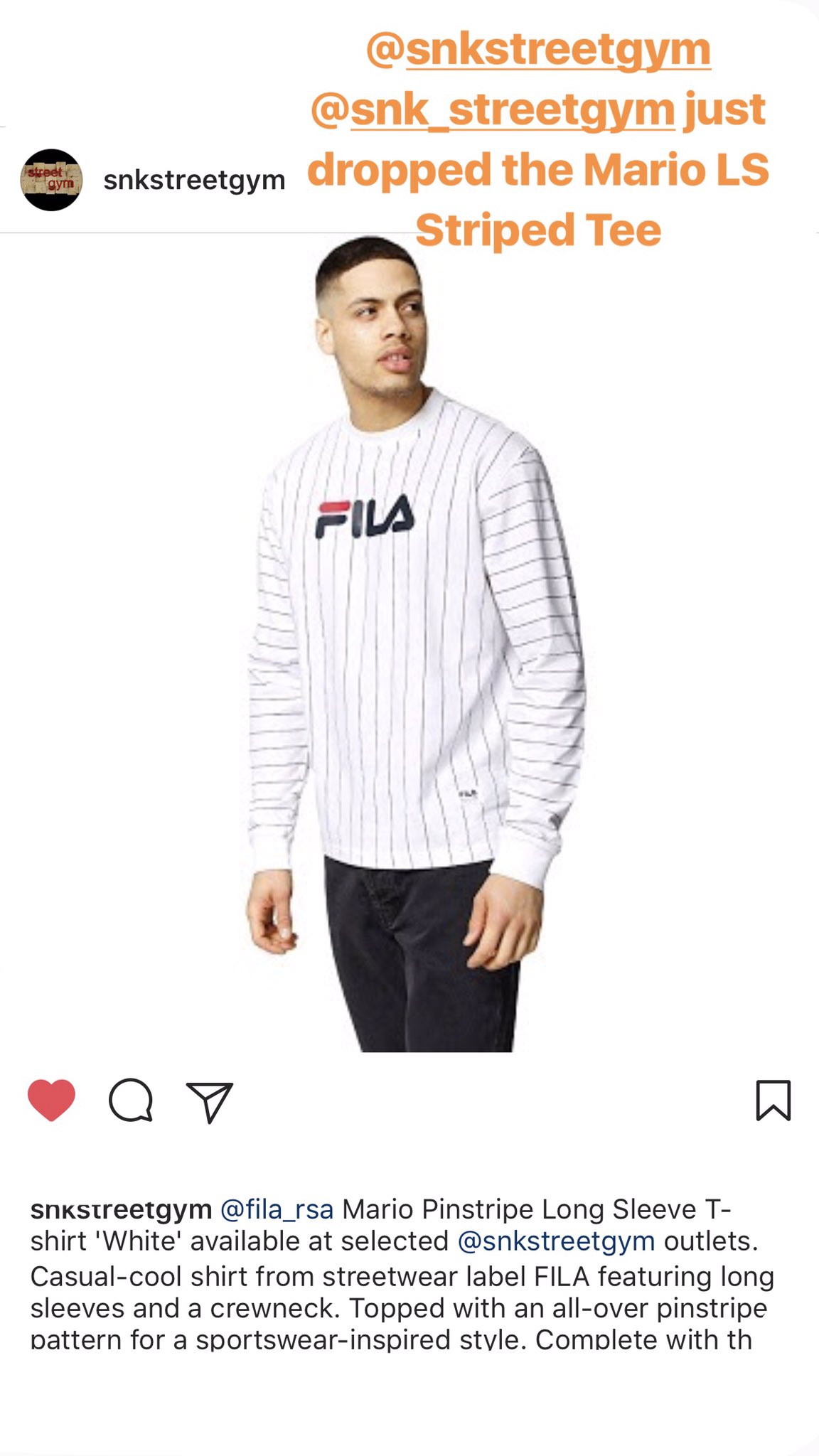 Fila South Africa X SNK Showrooms just dropped the Mario LS