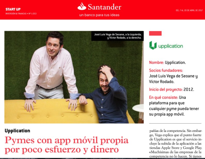 Upplication's tweet photo. ¡Ninguna #pyme sin su #app!
Salimos en @finanzascom https://t.co/1dL9od30bC 💪🏼💪🏼💪🏼🚀
#CrearApp #ASO #AppStoreOptimization #pymesunidas https://t.co/v6tYGuZB1X