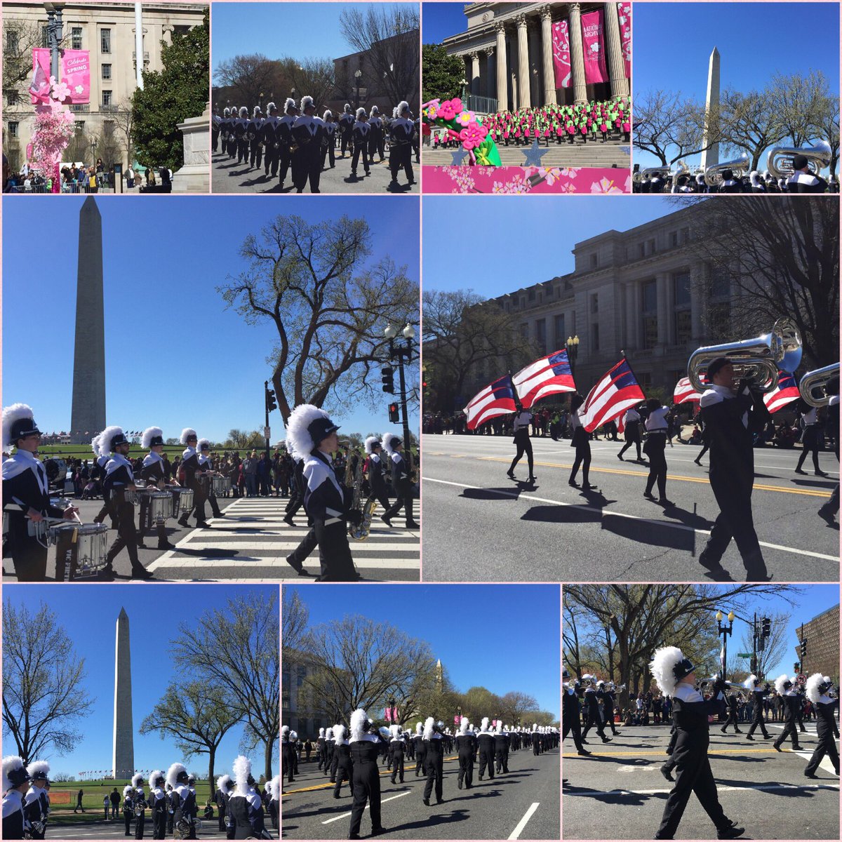 WAHS_counselors's tweet photo. Congrats to the WA band, color guard, and dance team for representing NC in the #Cherryblossom Festival Parade in D.C. over spring break! https://t.co/Wy2RI6r07E