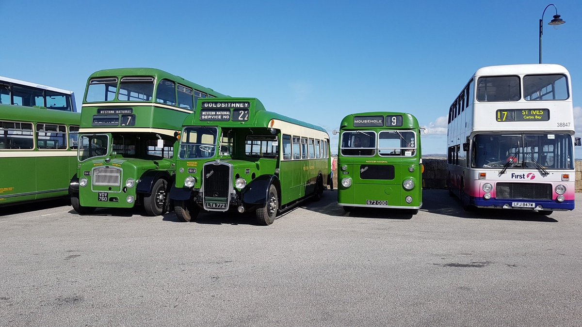 A glorious line-up in the sunshine at Penzance on Sunday.