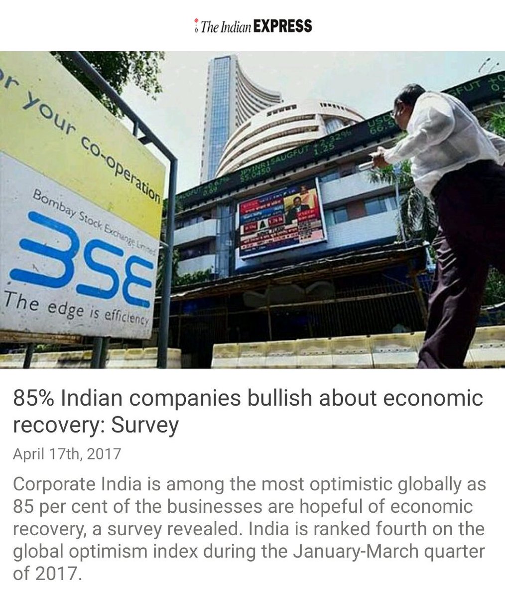 Sanju16pune's tweet photo. 85% Indian companies bullish about economic recovery: Survey
https://t.co/7PQDhAF8Mf via #ModiBoostsEconomy https://t.co/BsPNdihNM7