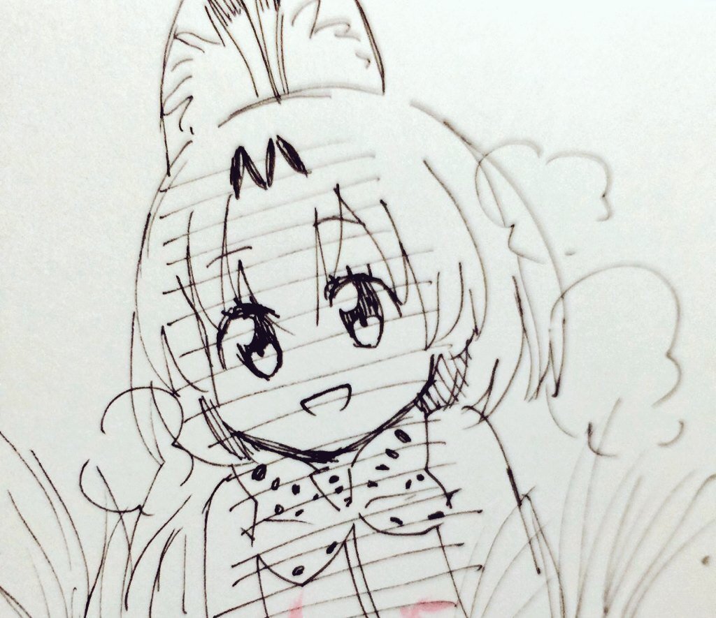別垢で描いてたサーバルちゃんが。 