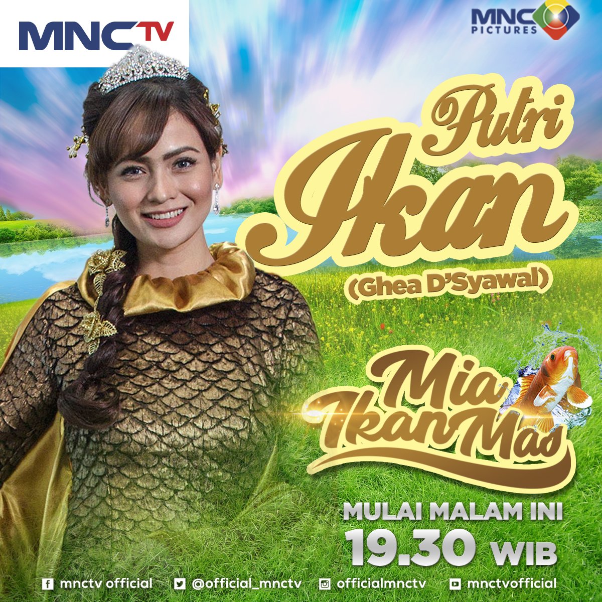 . <a href="/GheaDS/">Ghea D'Syawal</a> as Putri Ikan, Ibu kandung Mia, berubah menjadi ikan selamanya demi Mia. MALAM INI #MiaIkanMas akan hadir perdana pkl 19:30
