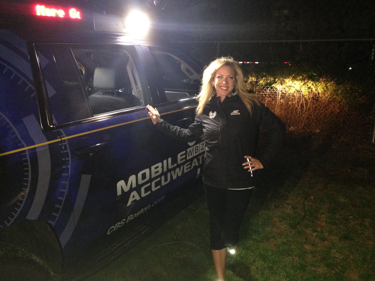 Pamelanbcboston's tweet photo. It's #marathonmonday! Live from Athletes Village all AM on #WBZthismorning #wxlab #wbz #BostonMarathon https://t.co/ariJxBsaDF