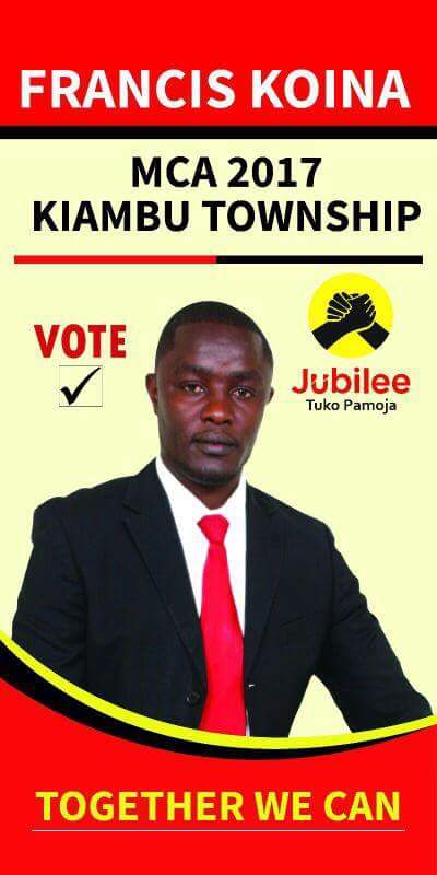 phanuel_ochieng's tweet photo. The nominations are here with us, let's nominate Hon. Francis Koina for the MCA seat in Kiambu township ward. #22st https://t.co/IULXrze0Fb