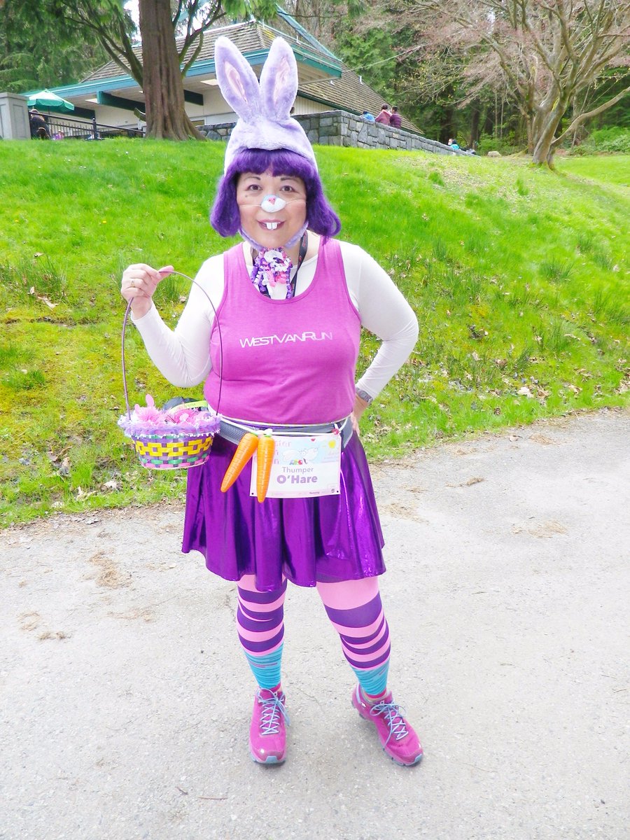 debrakato's tweet image. So much fun @easterrun in gorgeous @StanleyParkVan! Will @scrobsonstreet &amp;amp; @runtoursinc think Thumper O&apos;Hare was the best bunny costume?