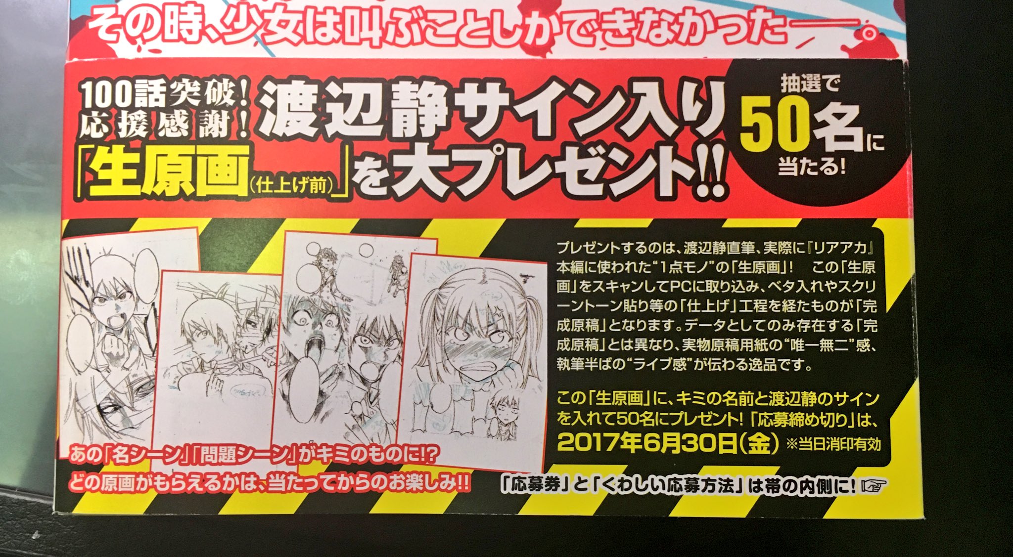 リアルアカウント渡辺静サイン入り生原画(大幅値下げ) eckomusic.com