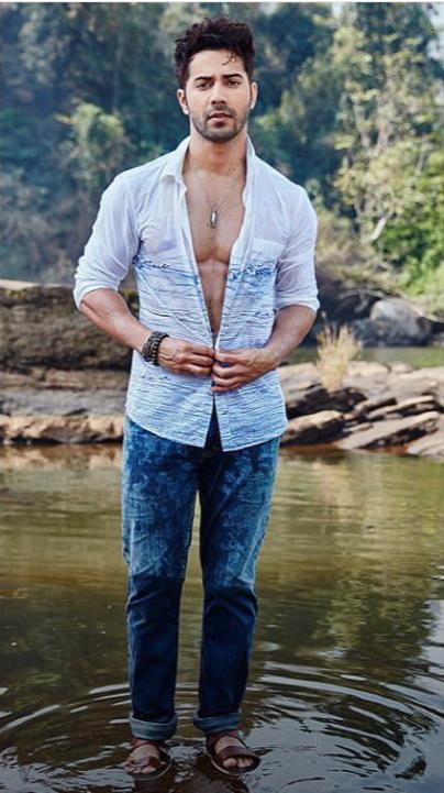 At that much extreme cold and at that much morning he awake for shoot he just do for his fan proud to be varuniac☺☺☺