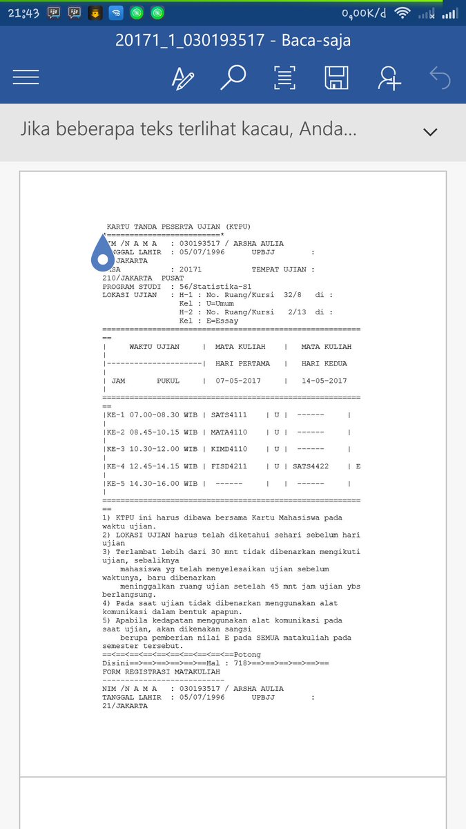 Universitas Terbuka On Twitter Coba Cetak Ktpu Di Link Https T