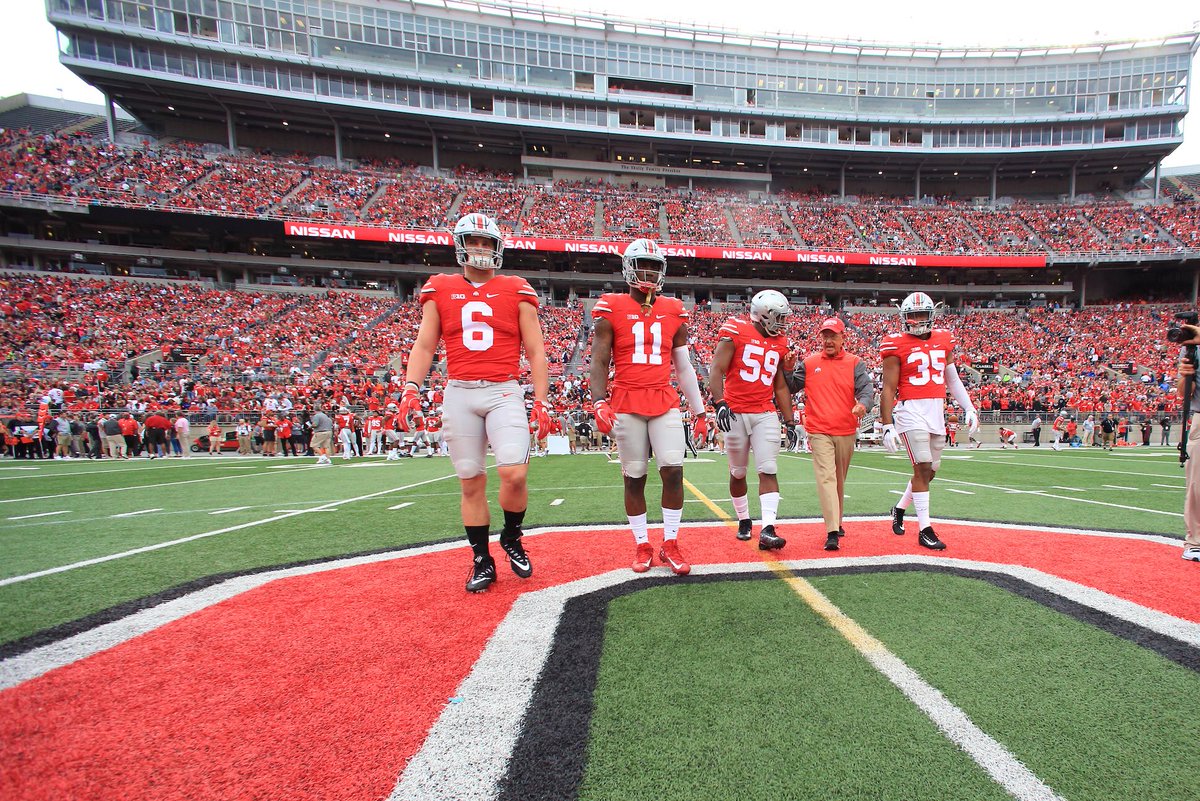 CoachUrbanMeyer's tweet photo. THANK YOU Buckeye Nation for showing up as always on Saturday! Highest attended Sping Game in Nation -- even w/ 20K+ seats in renovation!! https://t.co/recN4rHEtg