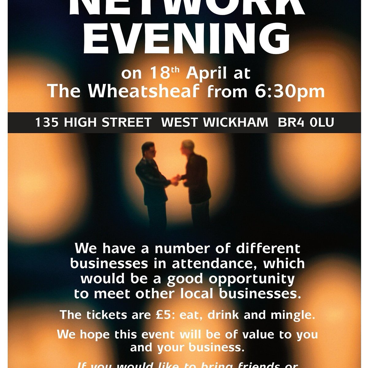 SweetsTreats115's tweet photo. Networking evening tomorrow night at the wheatseaf West Wickham 6.30pm only £5 Come eat drink mingle @WoW_Bromley #beckbromfl @lifeinbromley https://t.co/pQClixKljU