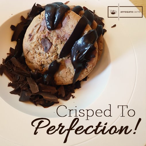 AffogatoUAE's tweet photo. #Crunchy #cookies draped with #chocolate served to #quench your #desire. Can you guess the name of this treat? https://t.co/pJUKc4oh4N