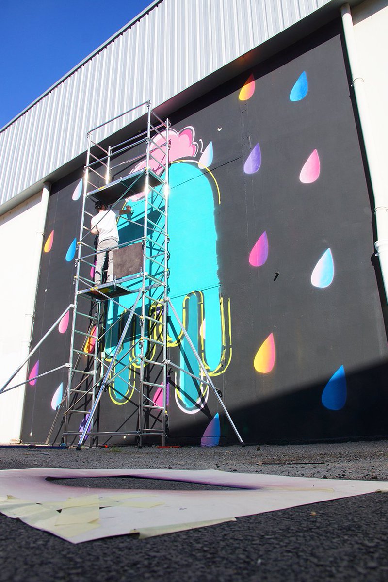 Peinture <a href="/BirdyKids/">Birdy Kids</a> sur <a href="/Lemursept/">Lemur7</a> #lemur7 #lm7 #lyon #streetart #graffiti #streetartlyon #wall #art #mural #painting #wallpainting #color