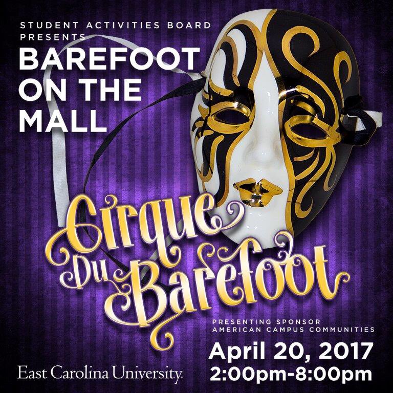 What's a circus without good food? Barefoot on the Mall will have caramel popcorn, roasted peanuts, nachos, and fried apple pie!