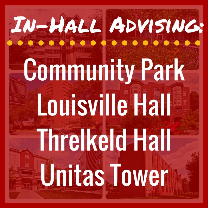 ASAdvising's tweet photo. Today is our last #InHallAdvising for the semester! An advisor will be available 3:30-4:30pm in these halls to answer questions! https://t.co/eKRqvVh0rf