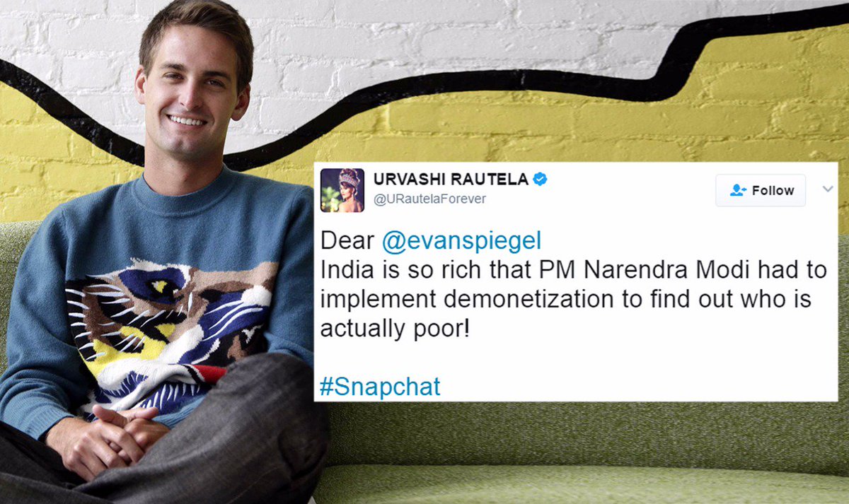 Spotboye's tweet photo. 10 Celebrity Reactions To #Snapchat CEO @evanspiegel!
Watch now : https://t.co/I8HFtnM90B https://t.co/GuSApPrlSY