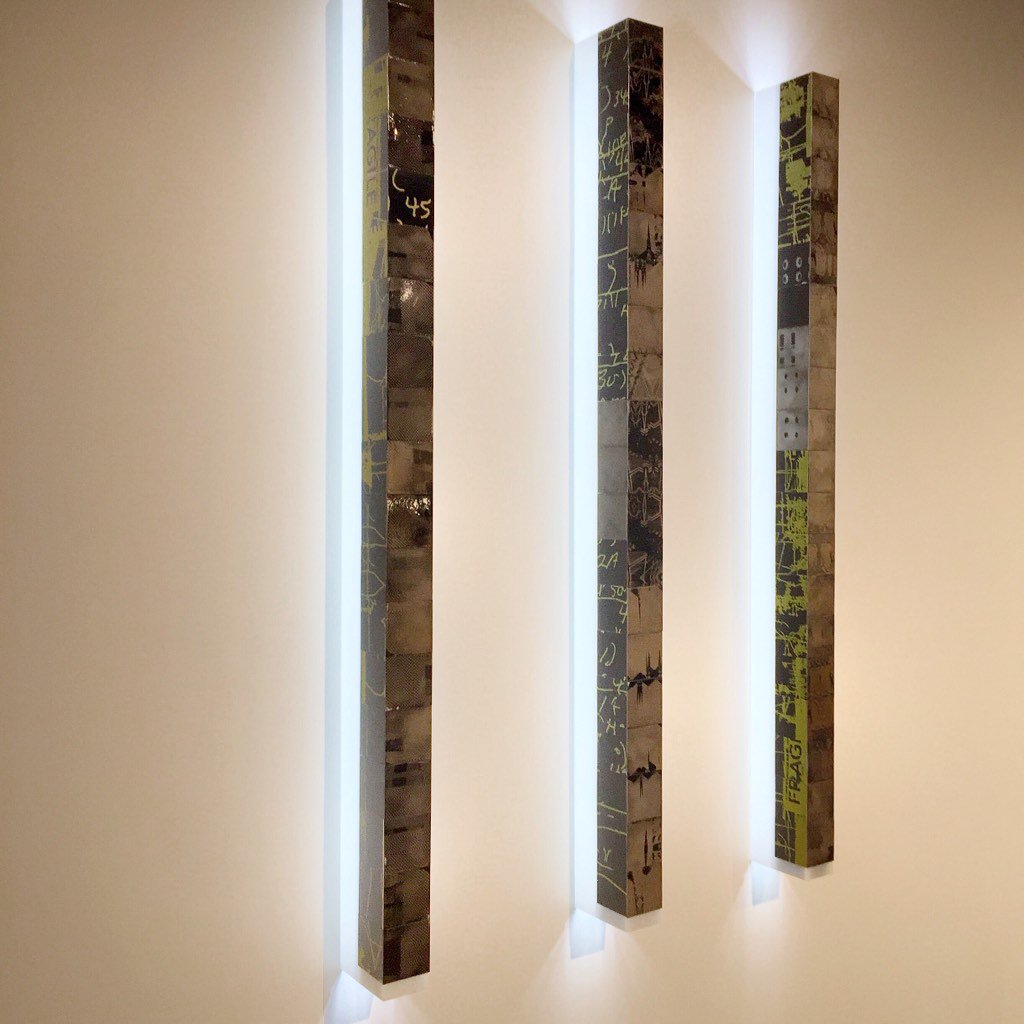 rocketttodd's tweet image. "fragile level", "vault codes", and "ground repair" 2.5"x4"x48" ea #light bar has 57 #tintypes and is #LED backlit