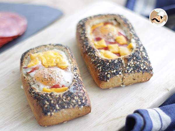 petitchefes's tweet photo. #menú #plato #Eggboat de #chorizo y cheddar. Barco de #huevo --> https://t.co/ZF05gsuMer + video paso a paso https://t.co/OPQKR52pfu