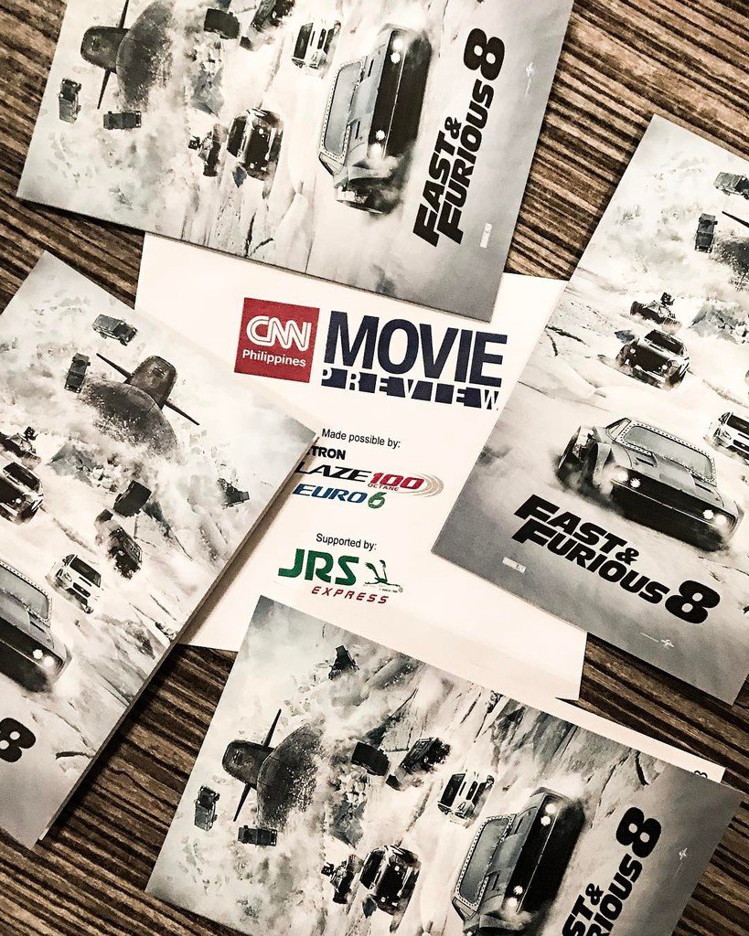 jetsetjrrr's tweet photo. #FastandFurious 8 made possible by #CNN Ph, #Petron and #JRSexpress! Thanks, @viclagana! https://t.co/W4BMtSPVJF