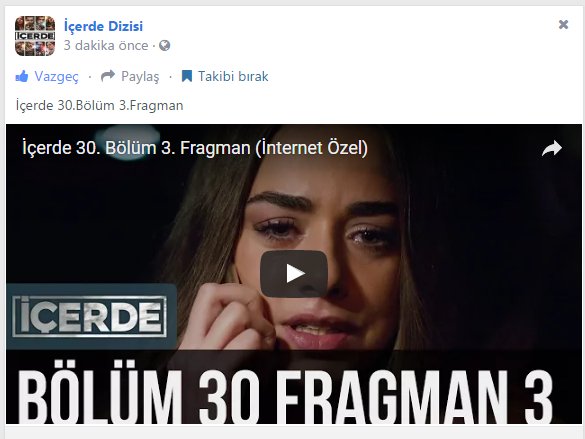 İçerde 30.Bölüm 3.Fragmanı pengobi.com da izlemeyi unutmayın . 
@icerdetvdizi