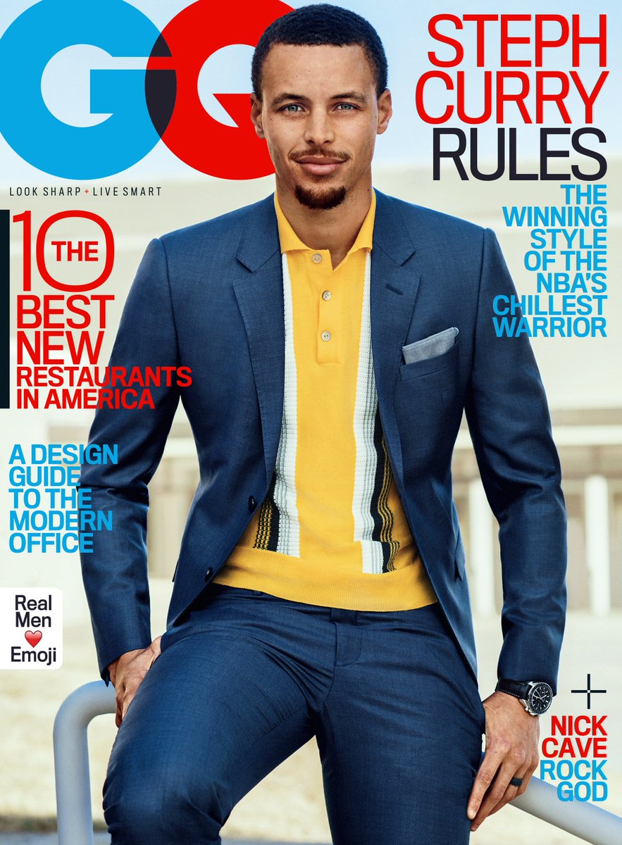 GQMagazine's tweet image. Presenting GQ's newest cover star: Steph Curry (@StephenCurry30) gq.mn/n6V2eiX