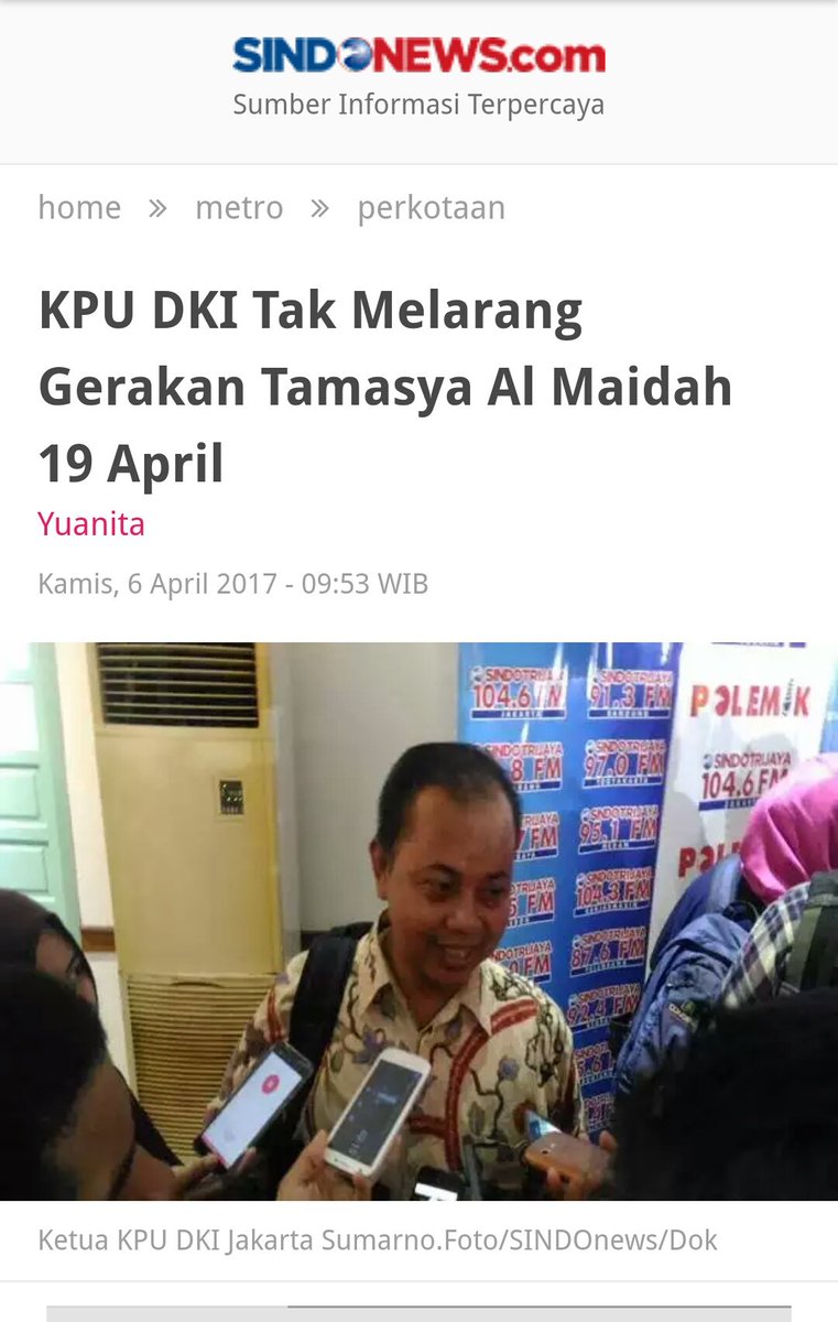 Kami masih ingin percaya @kpu_dki profesional. Tapi agak aneh juga jika membaca dua statement ini