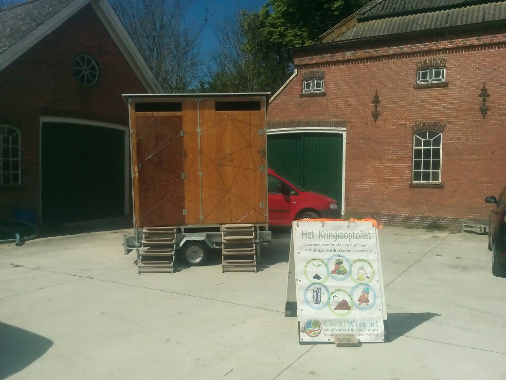 met het kringlooptoilet bij de eemshaven voor lokale energie leverancier #vandebron