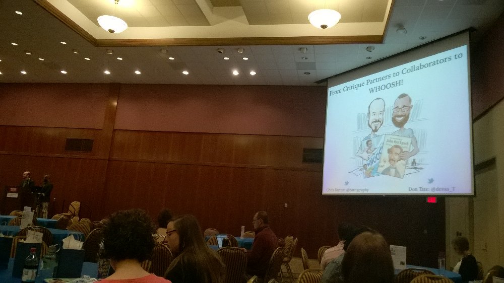 WHOOSH!  Story of Lonnie Johnson by  C Barton &amp; D Tate kick off Convergence Workshop. #wonderwake
