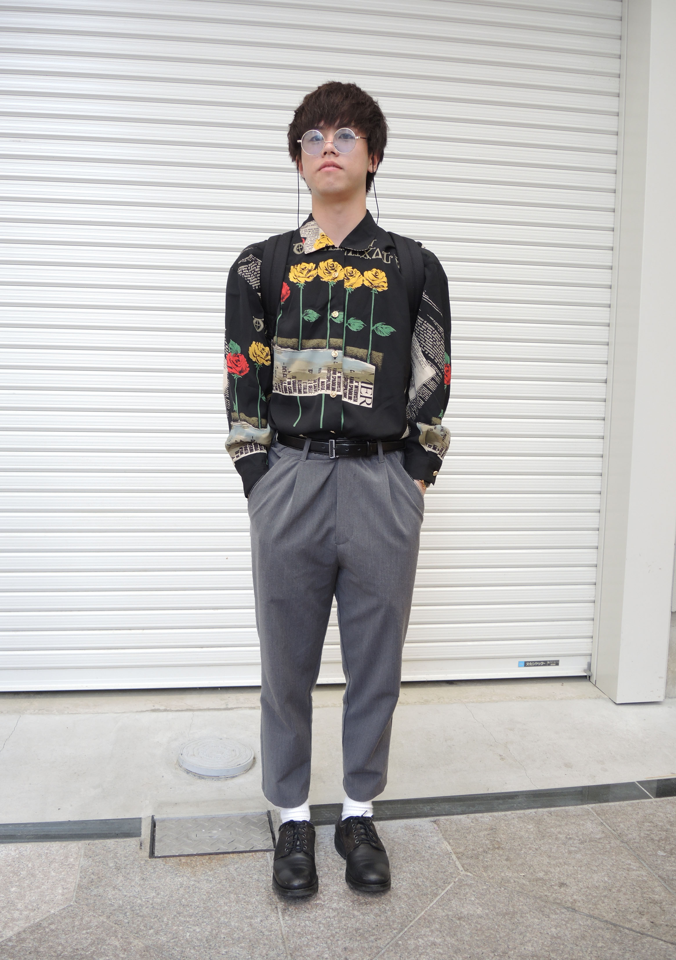 Nora卍 突撃ストリートスナップ 白澤昂大さん 大人な柄シャツ古着mixがかっこいい テーマは奇抜 ご協力ありがとうございました スナップ ファッションスナップ 古着 スナップ ストリートスナップ Nora フリーペーパー T Co